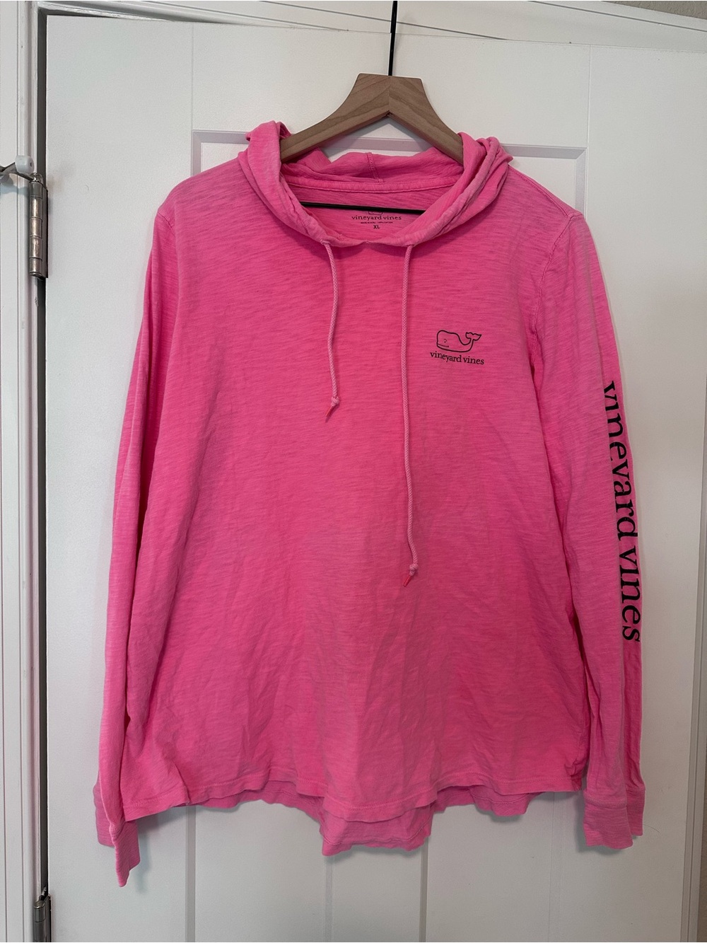 Vineyard Vines Women’s Hot Pink Cowl Neck Long-Sleeve Pullover